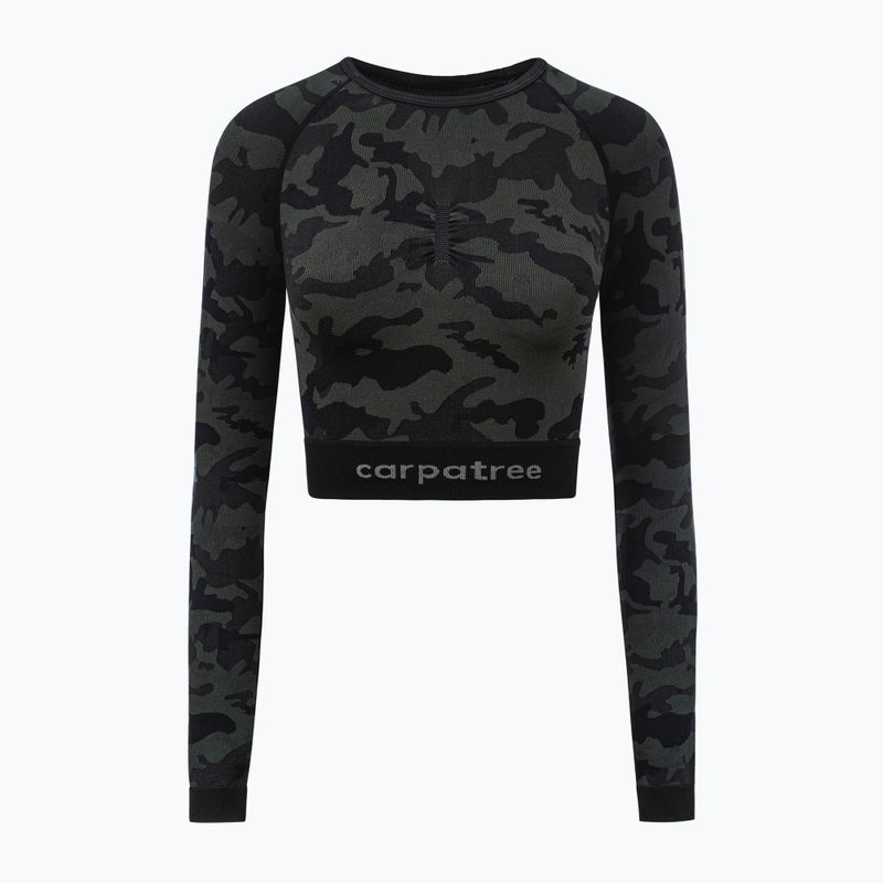 Top treningowy damski Carpatree Camo Seamless green 5