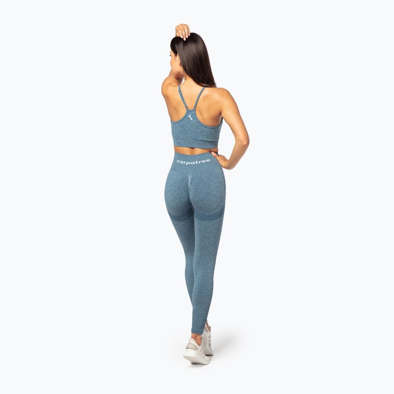 Legginsy treningowe damskie Carpatree Allure Seamless mallard blue 3