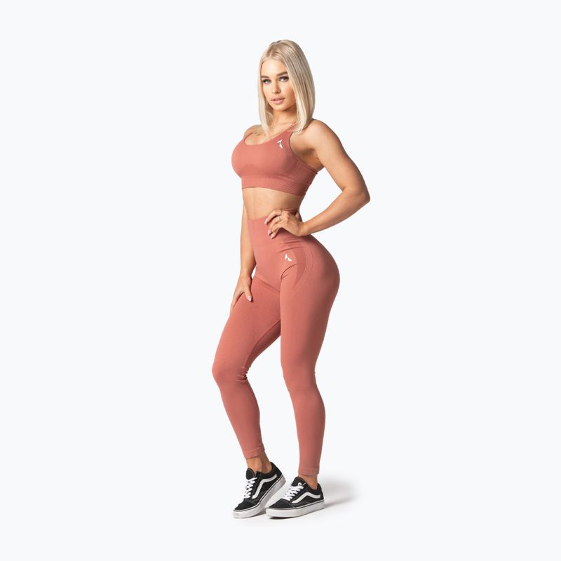 Legginsy treningowe damskie Carpatree Arcade Seamless pink/canyon rose 3