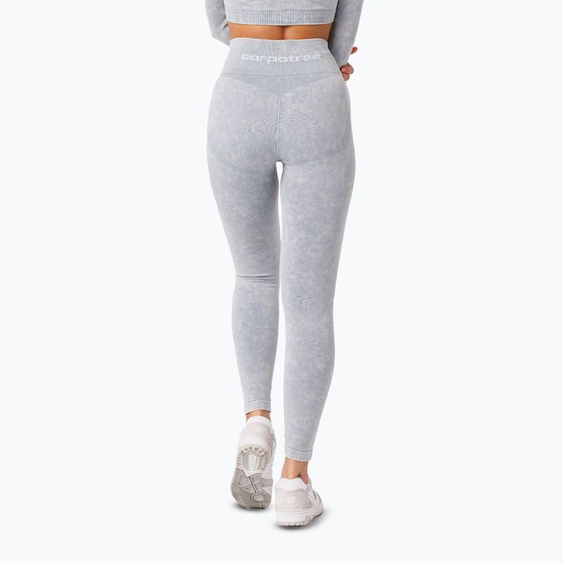 Legginsy treningowe damskie Carpatree Yasmine Seamless blue stone wash 3