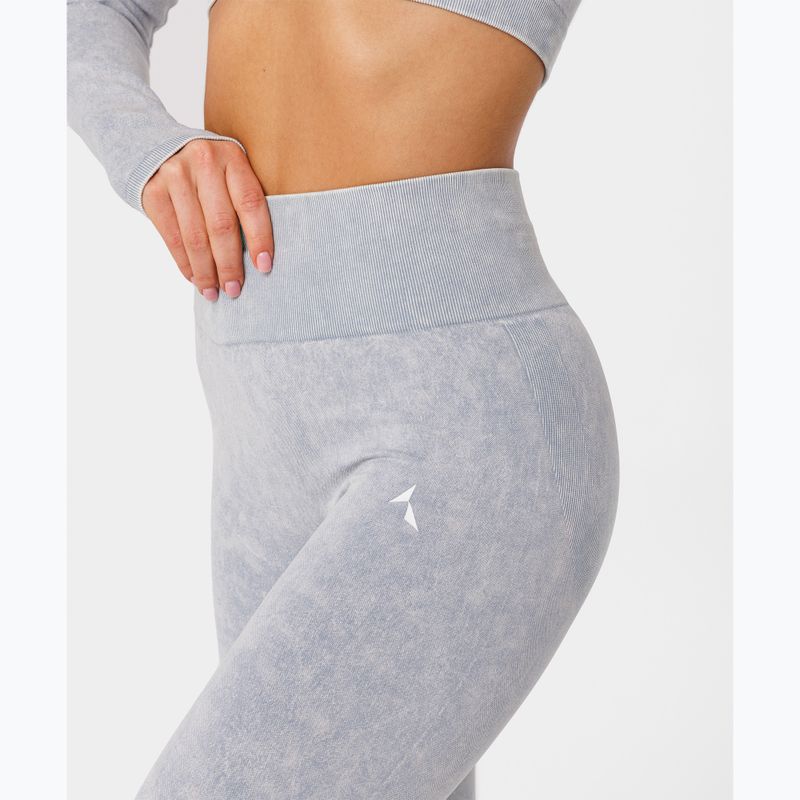Legginsy treningowe damskie Carpatree Yasmine Seamless blue stone wash 6
