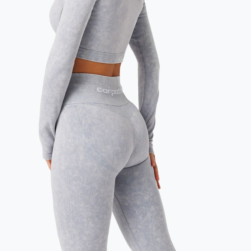Legginsy treningowe damskie Carpatree Yasmine Seamless blue stone wash 7