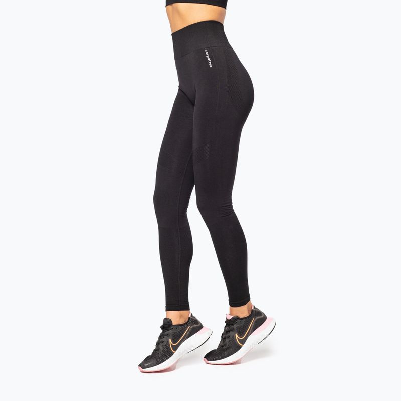 Legginsy treningowe damskie Carpatree Vibe Seamless black 3