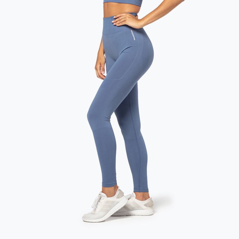 Legginsy treningowe damskie Carpatree Vibe Seamless blue 3