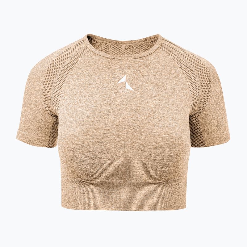Top treningowy damski Carpatree Vibe Seamless beige melange 5