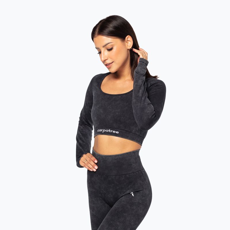 Top treningowy damski Carpatree Yasmine Seamless Longsleeves black