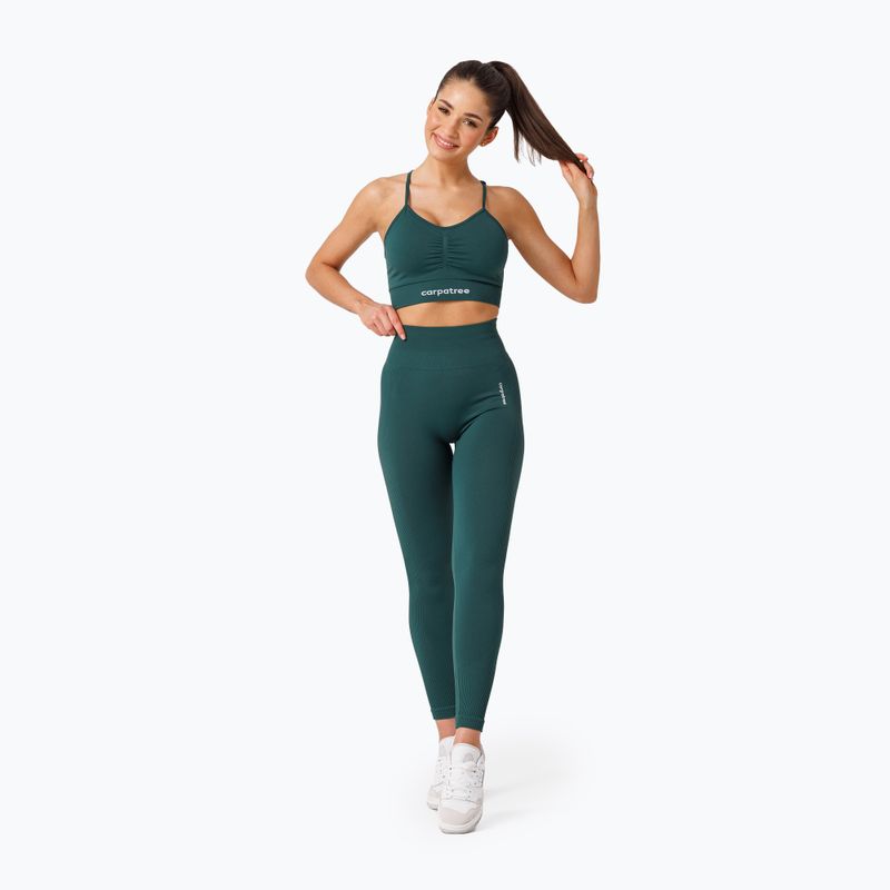 Legginsy treningowe damskie Carpatree Allure Seamless forest green 2