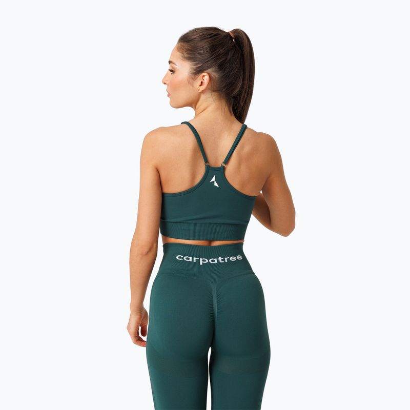 Biustonosz treningowy Carpatree Allure Seamless forest green 3