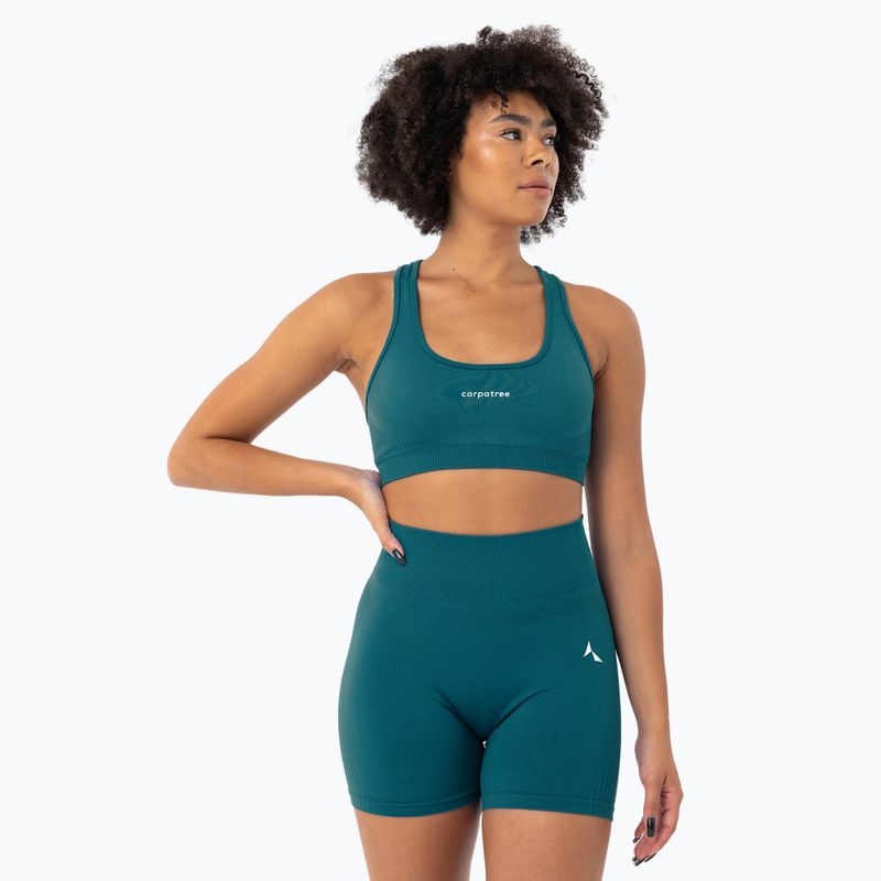 Spodenki treningowe damskie Carpatree Blaze Seamless deep ocean blue 4