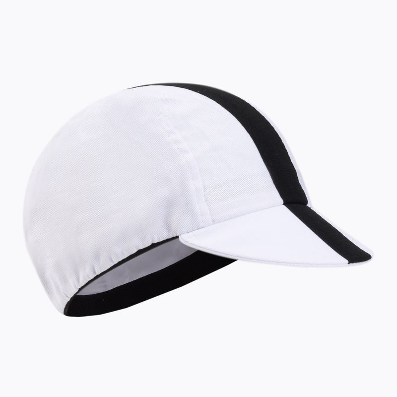 Czapka z daszkiem rowerowa Luxa Classic Stripe white