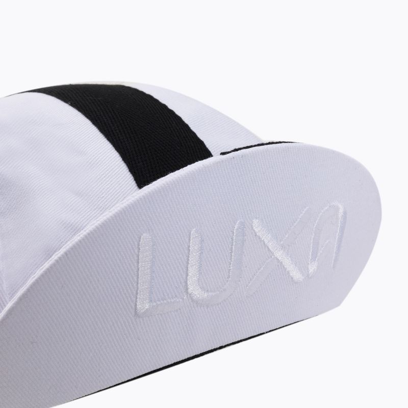 Czapka z daszkiem rowerowa Luxa Classic Stripe white 9