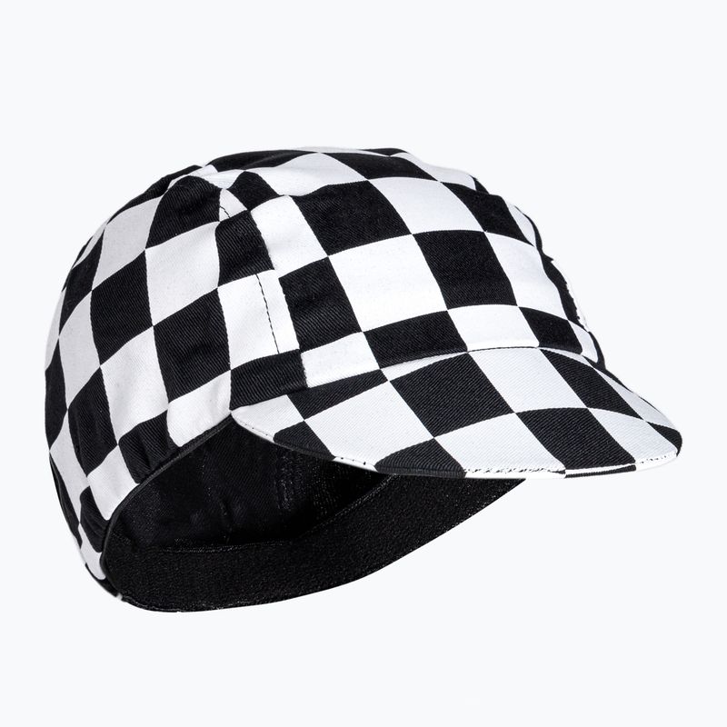 Czapka z daszkiem rowerowa Luxa Squares black/white