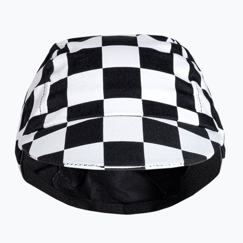 Czapka z daszkiem rowerowa Luxa Squares black/white 2