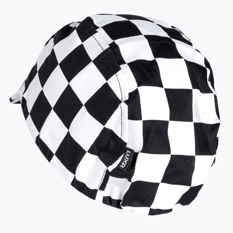 Czapka z daszkiem rowerowa Luxa Squares black/white 4