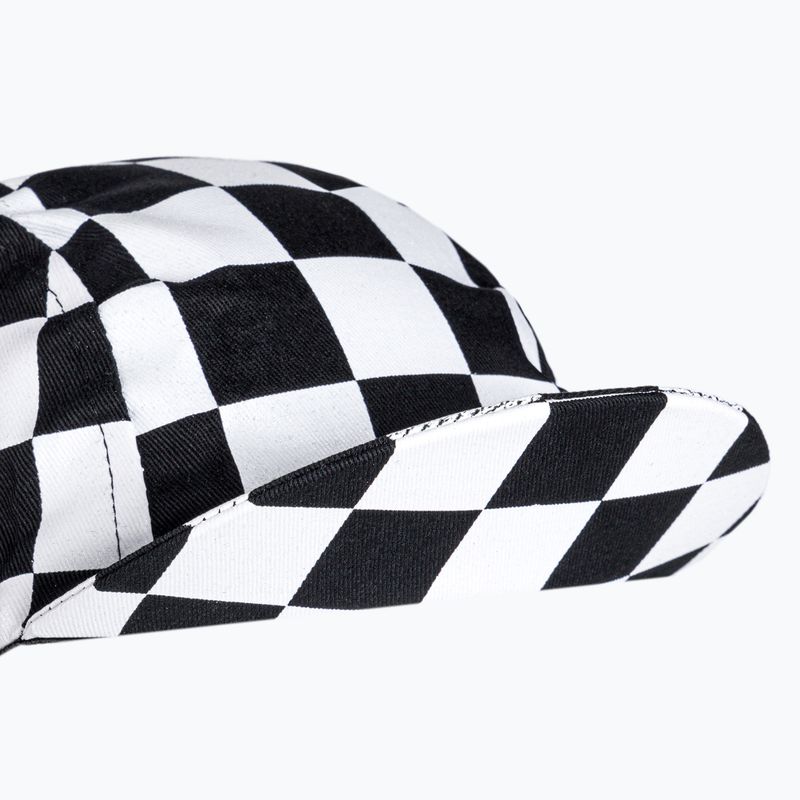 Czapka z daszkiem rowerowa Luxa Squares black/white 6
