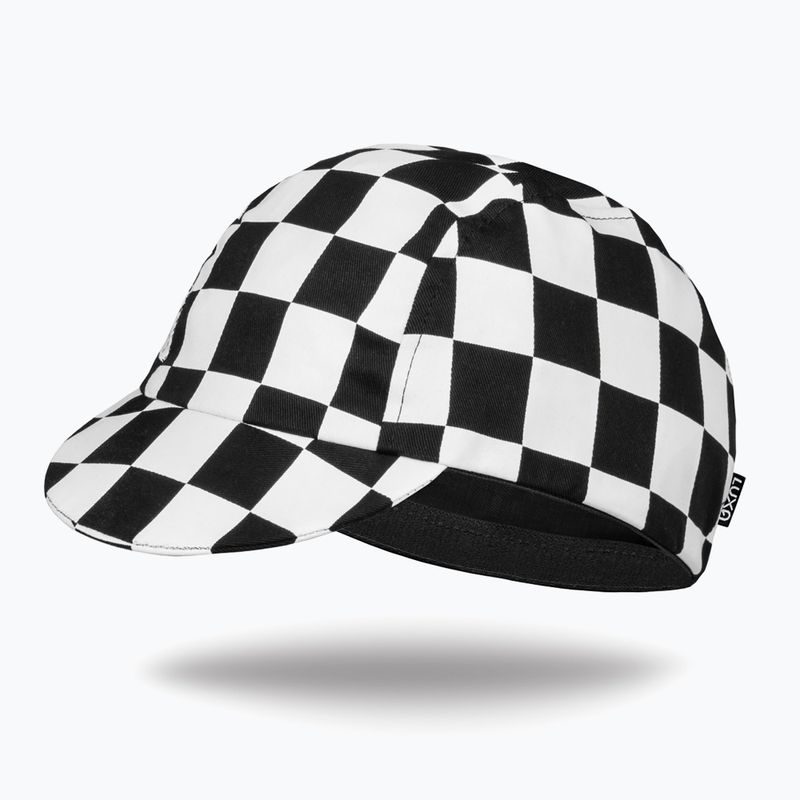 Czapka z daszkiem rowerowa Luxa Squares black/white 8