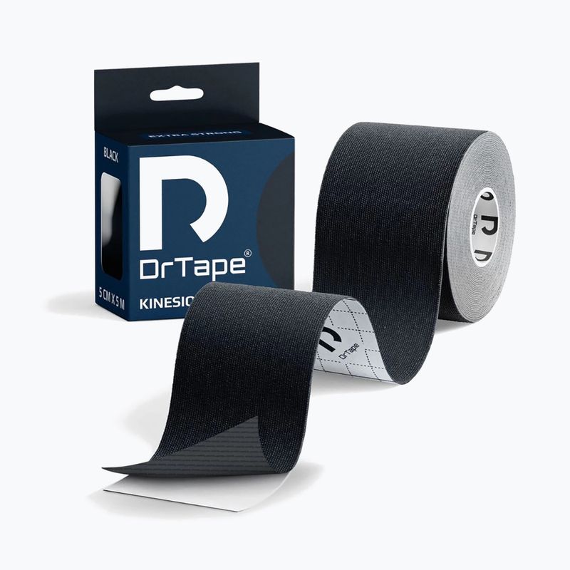 Taśma do kinesiotapingu DrTape Kinesiology Tape czarny