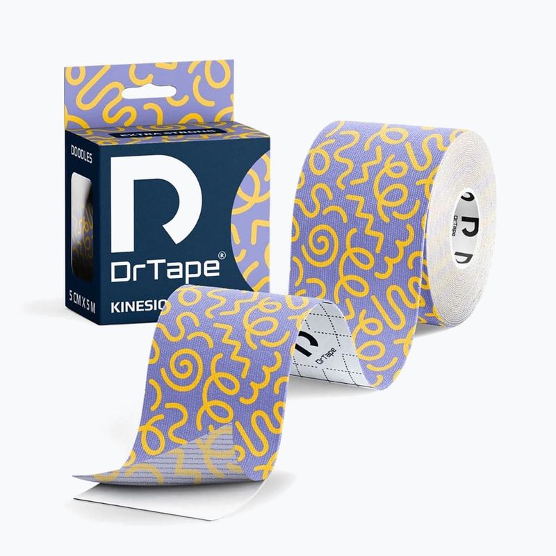 Taśma do kinesiotapingu DrTape Kinesiology Tape doodles