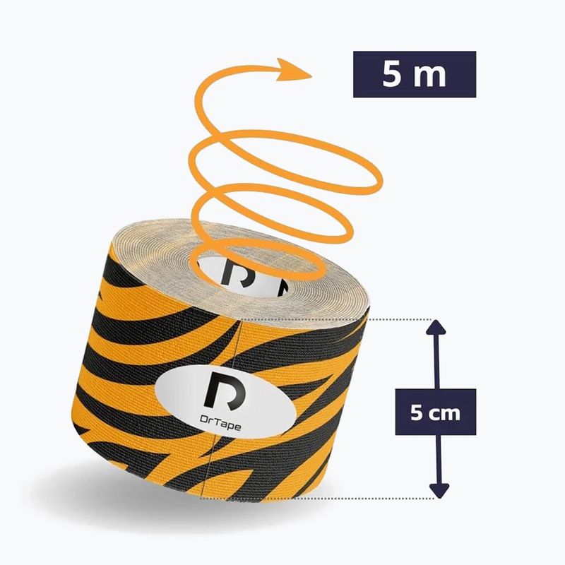 Taśma do kinesiotapingu DrTape Kinesiology Tape tiger 2