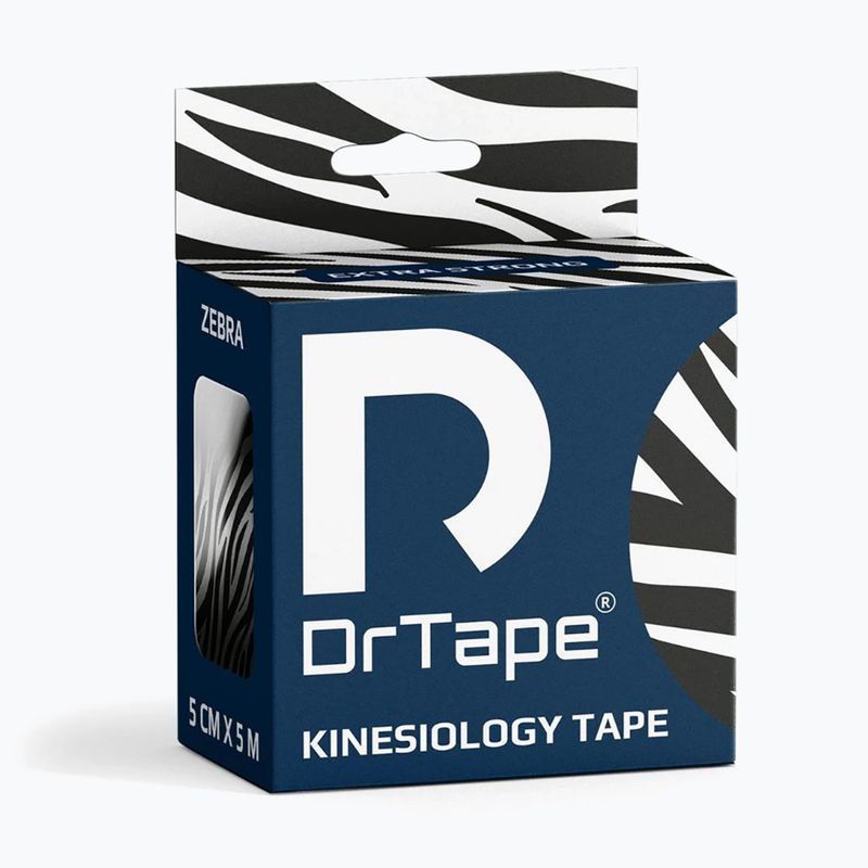 Taśma do kinesiotapingu DrTape Kinesiology Tape zebra 4