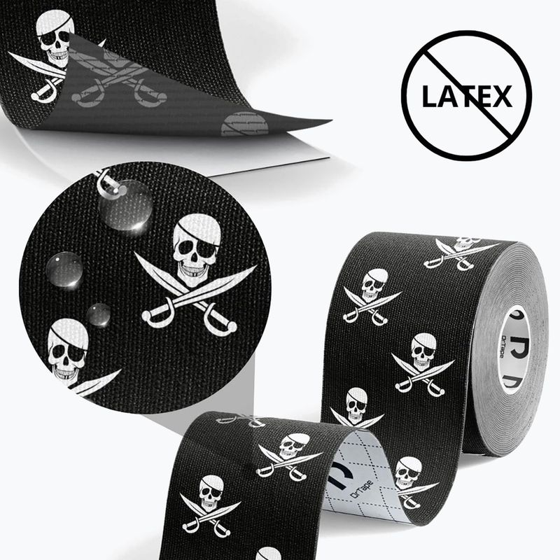 Taśma do kinesiotapingu DrTape Kinesiology Tape pirate 3