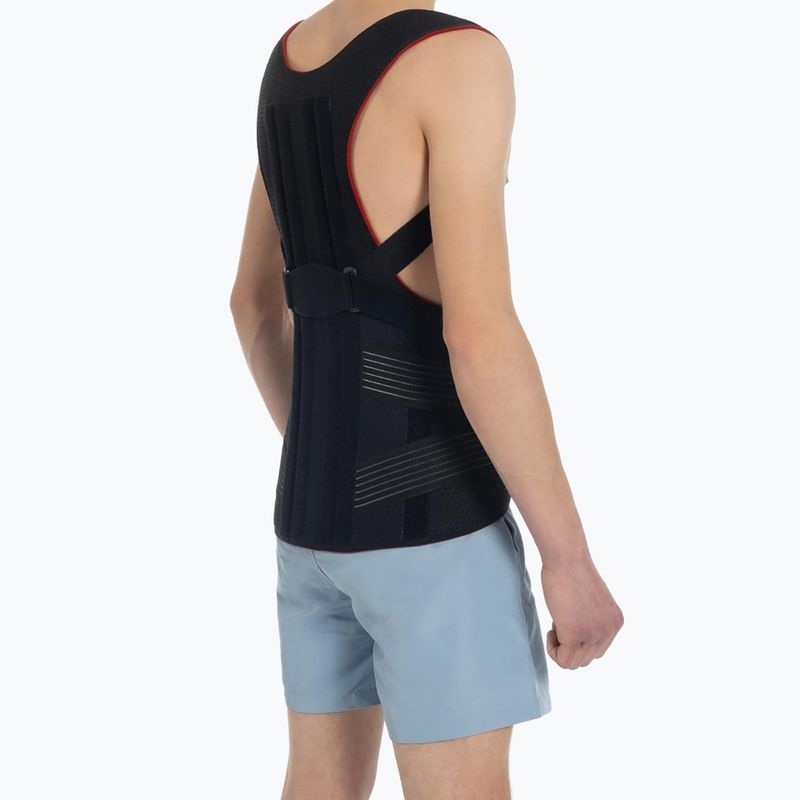 Pas lędźwiowo-krzyżowy MSupport Red czarny 2