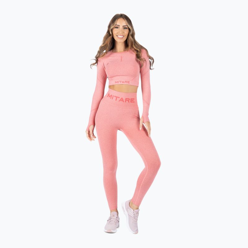 Top treningowy damski MITARE Push Up Max Crop Top K084 różowy 2