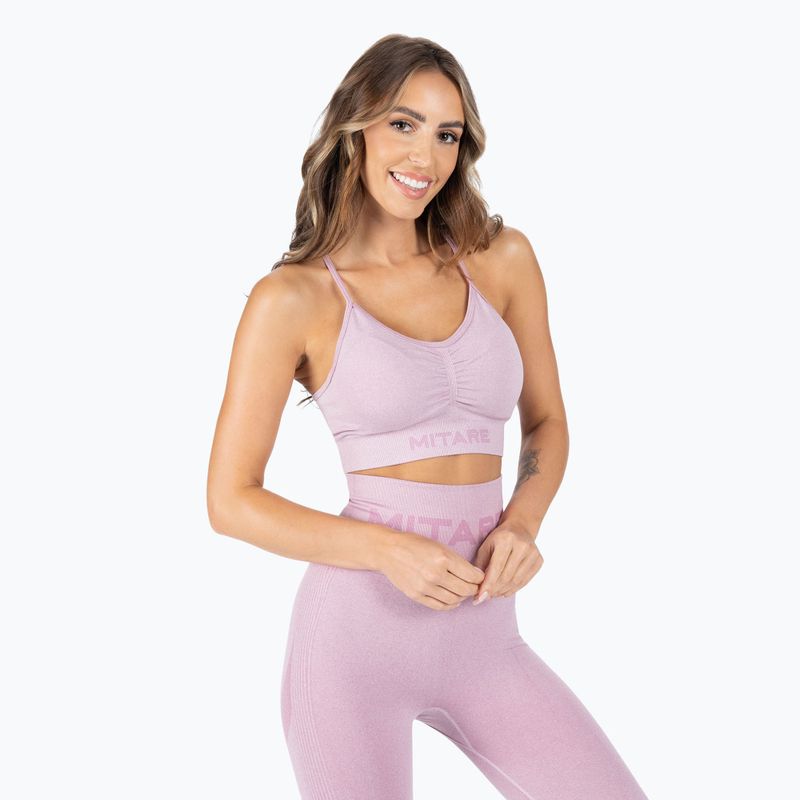 Biustonosz treningowy MITARE Push Up Max K002 jasnofioletowy