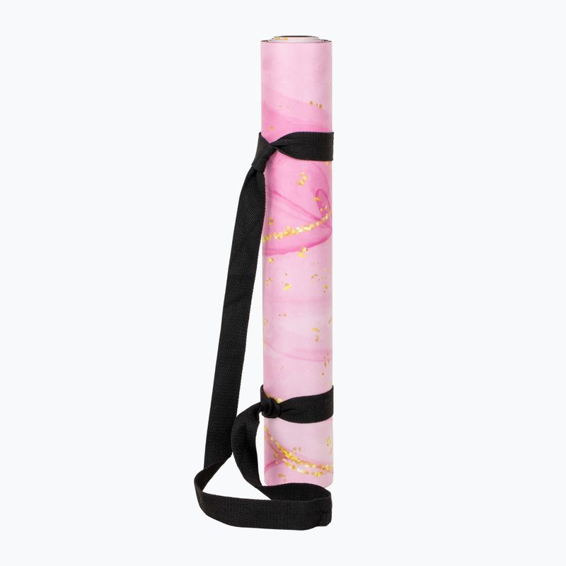 Mata do jogi/fitness FORCEBAND Gold Pink 4 mm pink/gold 2