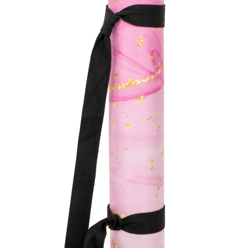 Mata do jogi/fitness FORCEBAND Gold Pink 4 mm pink/gold 3