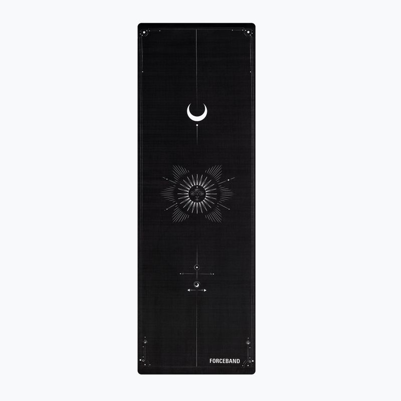 Mata do jogi/fitness FORCEBAND Moon 4 mm black