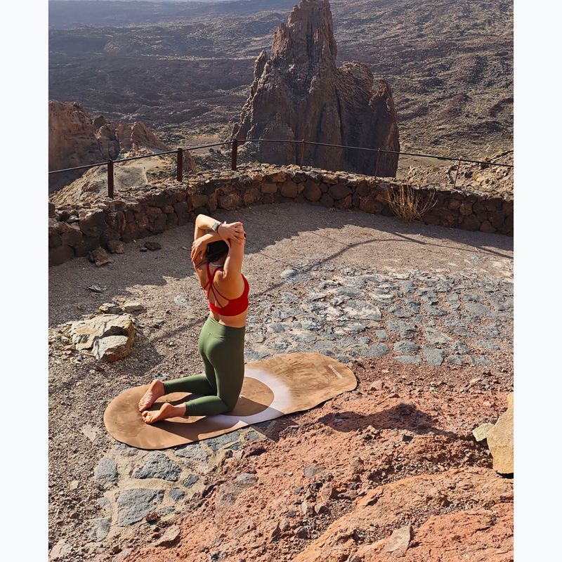 Mata do jogi FORCEBAND Mocha mikrofibra + eko kauczuk 5 mm mocha 3