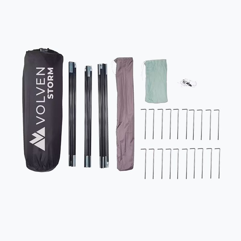 Namiot trekkingowy 3-osobowy Volven Storm green 5