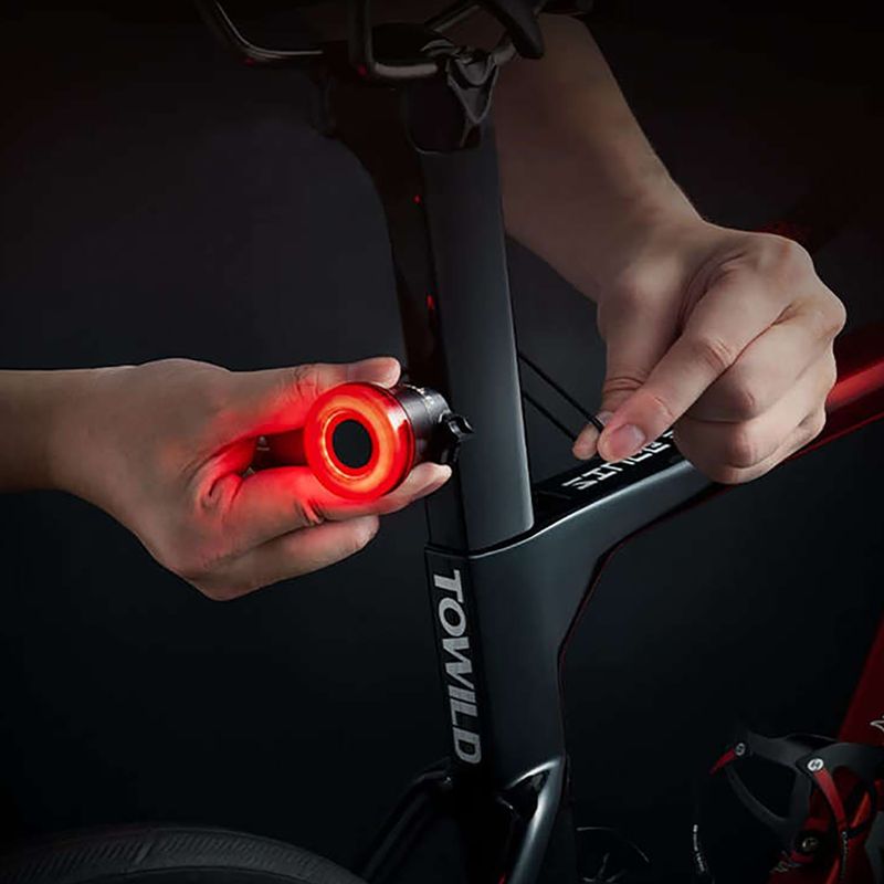 Zestaw lampek rowerowych TOWILD CL600 + TL03 set black 3