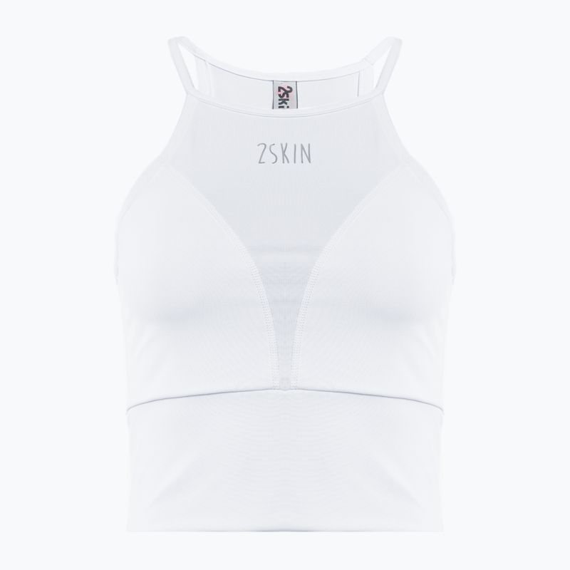 Top treningowy damski 2skin Crop Top White