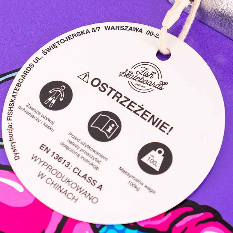 Deskorolka klasyczna Fish Skateboards Beginner Huron 8.0" 8