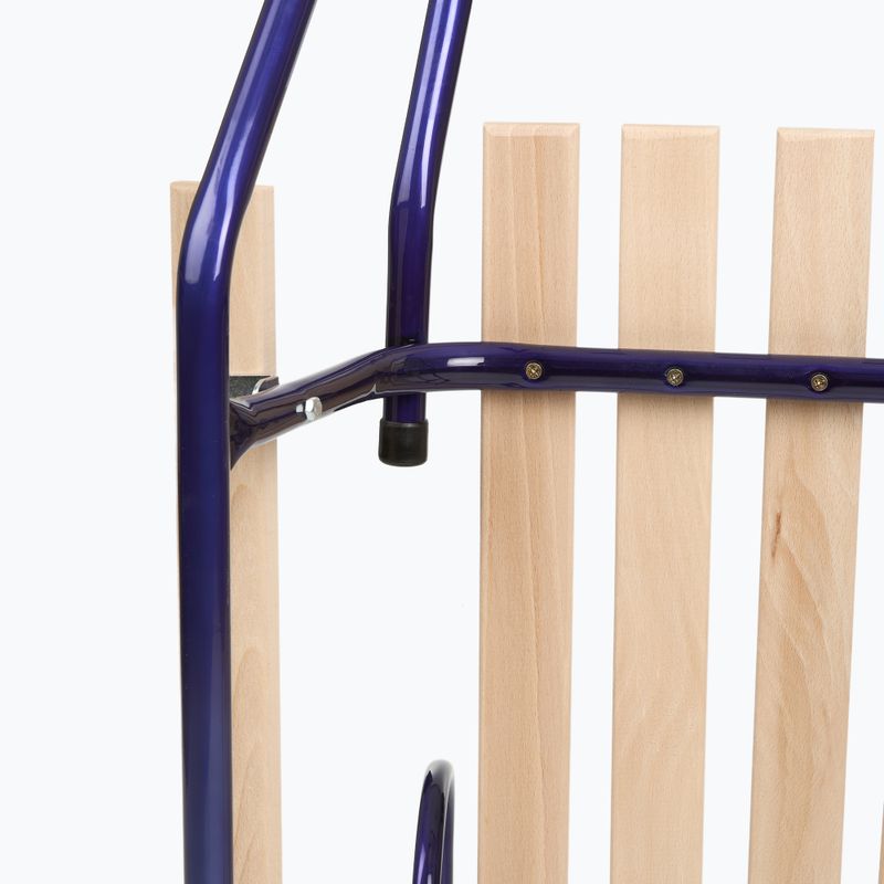 Sanki metalowe HUMBAKA z oparciem i podnóżkami granatowy 6