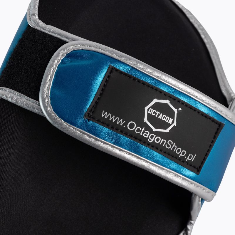 Ochraniacze piszczeli i stóp Octagon metallic blue 3