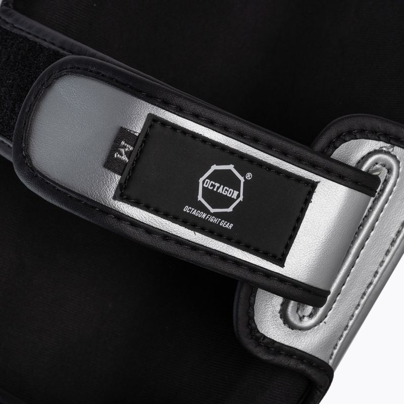 Ochraniacze piszczeli i stóp  Octagon metallic silver 3