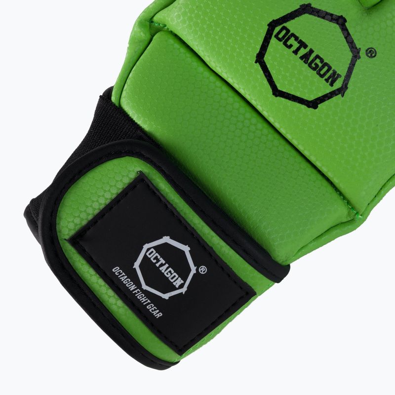 Rękawice grapplingowe Octagon Kevlar MMA green 5