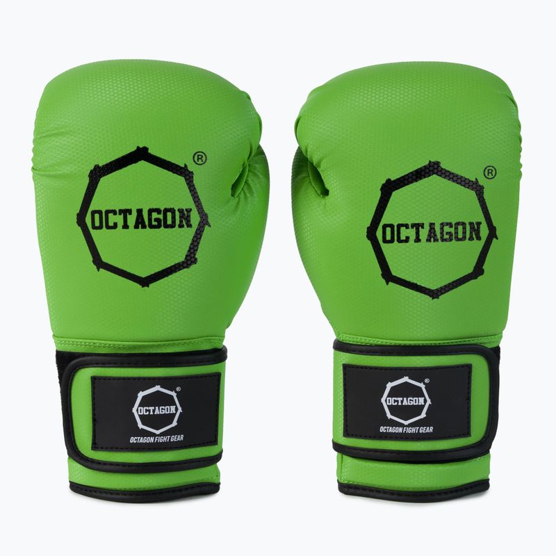 Rękawice bokserskie Octagon Kevlar green