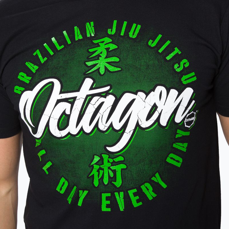 Koszulka męska Octagon Brazilian Jiu Jitsu black 4