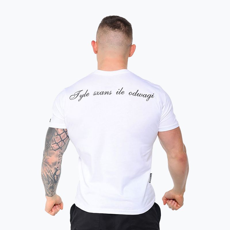 Koszulka męska Octagon Tyle Szans Ile Odwagi Logo white 2