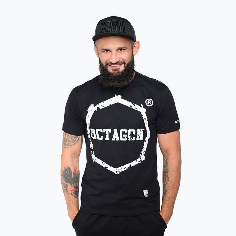 Koszulka męska Octagon Zęby black