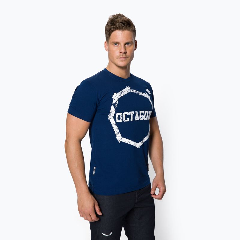 Koszulka męska Octagon Logo Smash dark navy