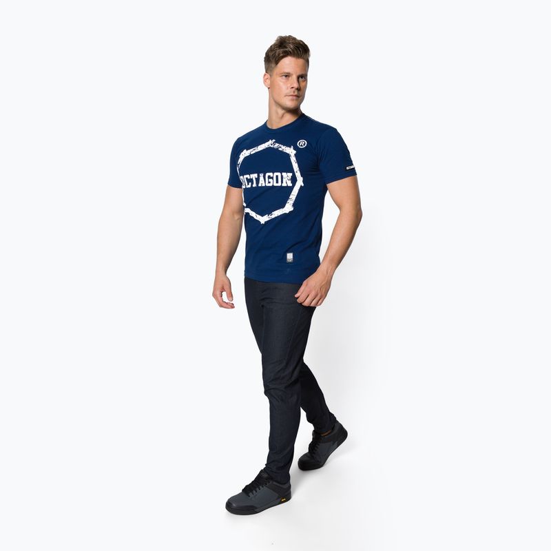Koszulka męska Octagon Logo Smash dark navy 2