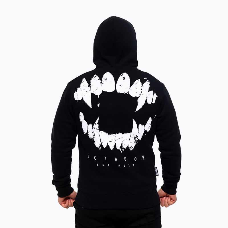 Bluza męska z kapturem Octagon Zęby black 2