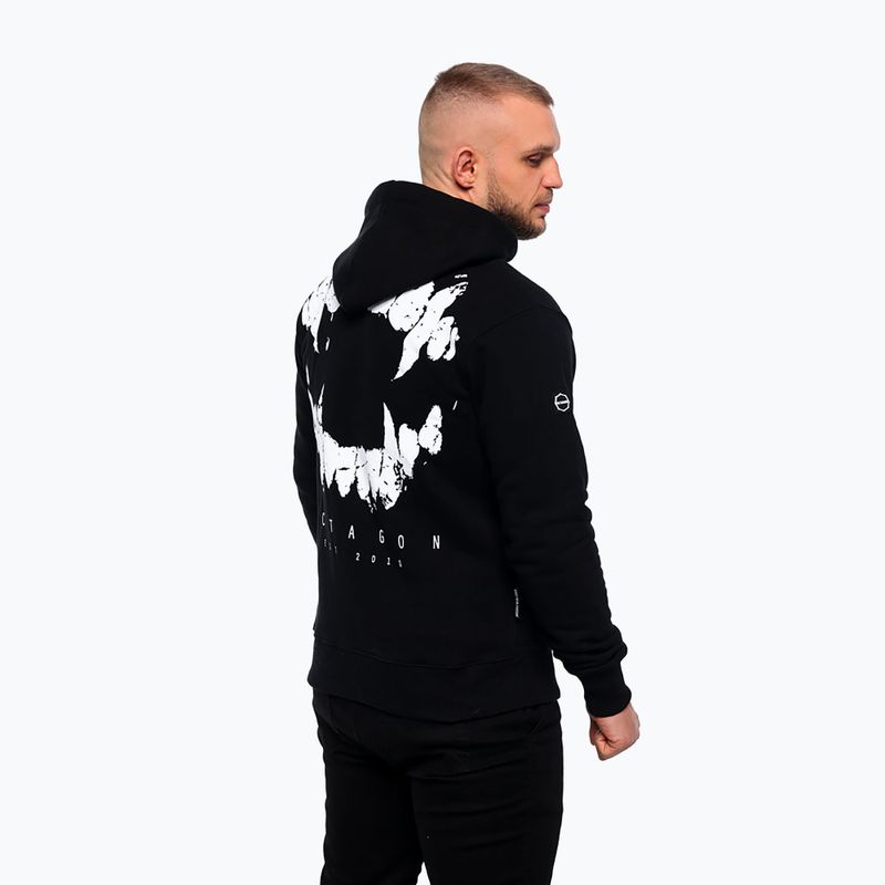 Bluza męska z kapturem Octagon Zęby black 3