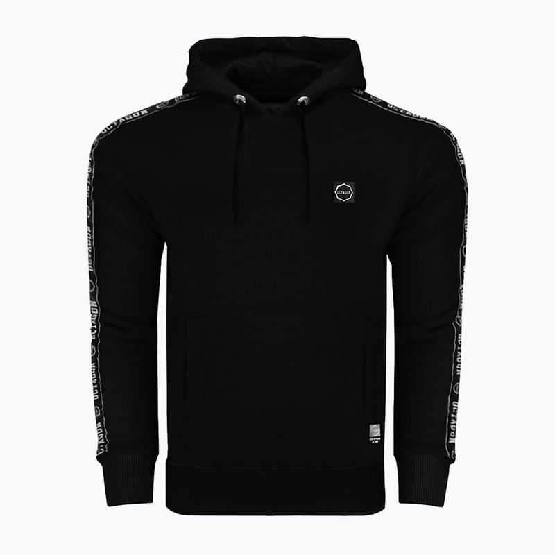 Bluza męska z kapturem Octagon Stripe black