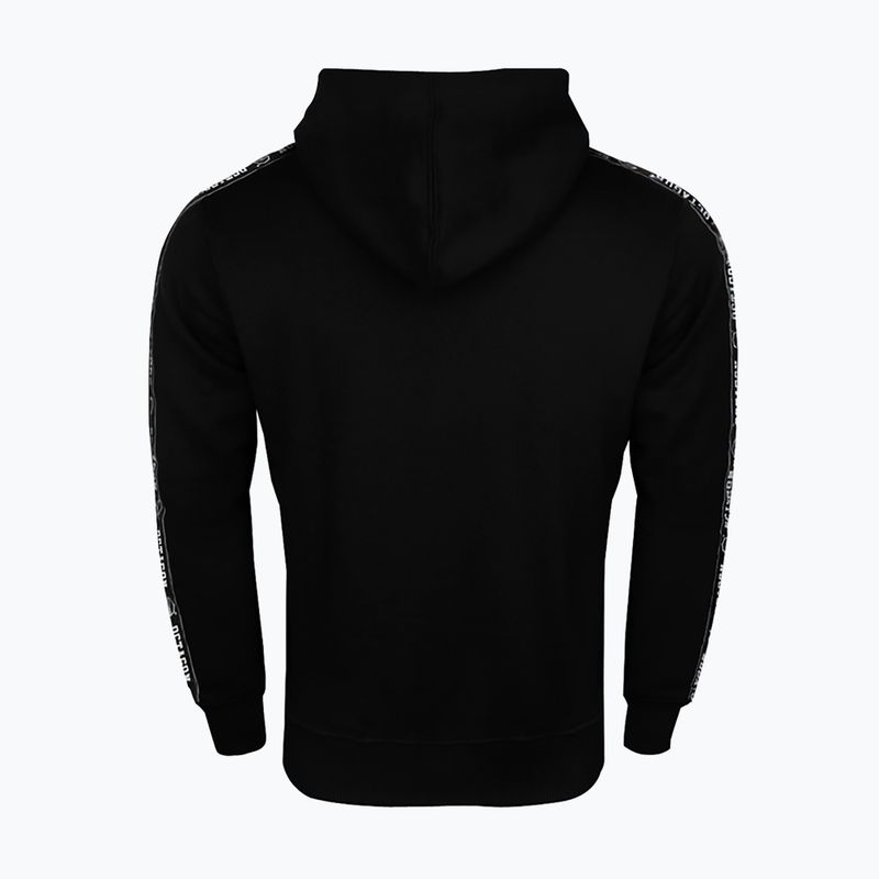 Bluza męska z kapturem Octagon Stripe black 3